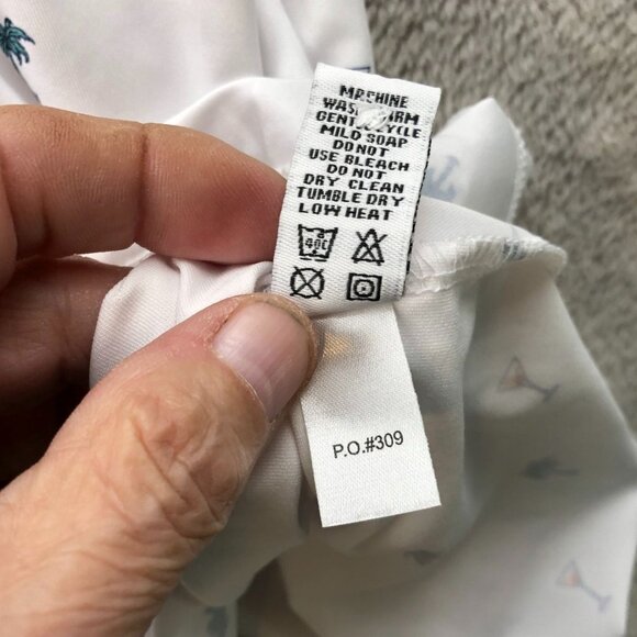 Straight Down Performance Polo Shirt Mend Large Short Sleeve Casual Whilte - Picture 8 of 10